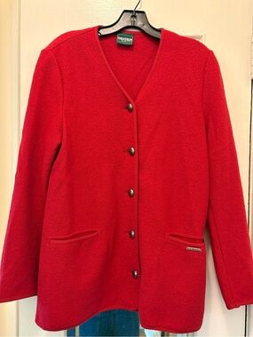 Vintage Geiger Red Wool Jacket